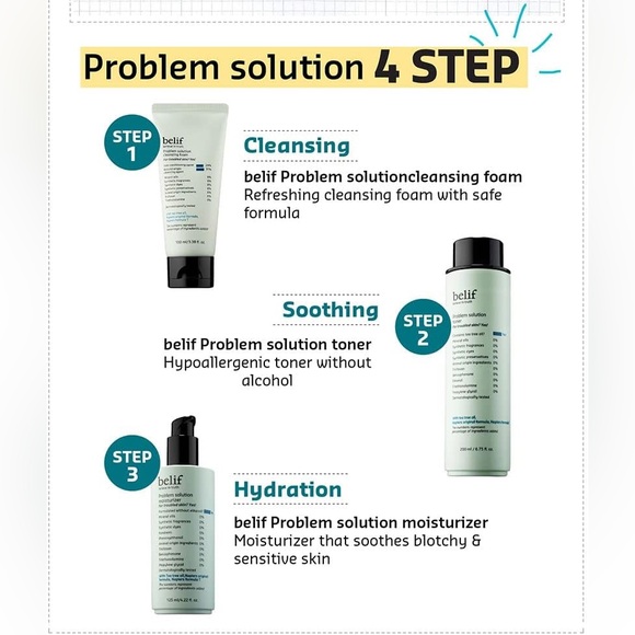 ♥️ belif Problem Solution Facial Toner for Sensitive, Acne-Prone & Oily Skin - Picture 4 of 7
